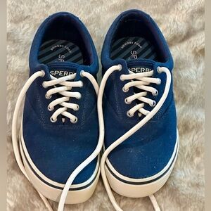 Sperry Men's Navy Canvas Sneakers